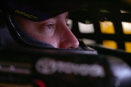 LOUDON, NH - SEPTEMBER 19:  Kyle Busch, driver of the #18 M&M's Toyota, prepares to drive during practice for the NASCAR Sprint Cup Series Sylvania 300 at the New Hampshire Motor Speedway on September 19, 2009 in Loudon, New Hampshire  <br /><br /><span class="help">(Photo by Todd Warshaw/Getty Images for NASCAR)</span>