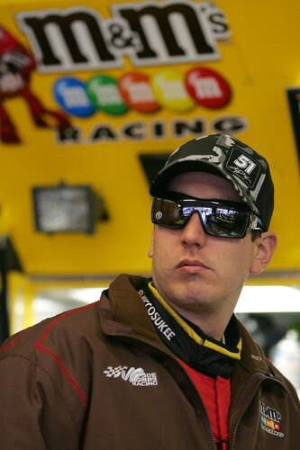 LOUDON, NH - SEPTEMBER 19:  Kyle Busch, driver of the #18 M&M's Toyota, prepares to drive during practice for the NASCAR Sprint Cup Series Sylvania 300 at the New Hampshire Motor Speedway on September 19, 2009 in Loudon, New Hampshire  <br /><br /><span class="help">(Photo by Todd Warshaw/Getty Images for NASCAR)</span>