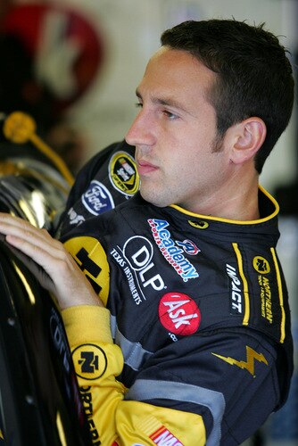 LOUDON, NH - SEPTEMBER 19:  Erik Darnell, driver of the #96 Northern Tool & Equipment Ford, climbs into his car during practice for the NASCAR Sprint Cup Series Sylvania 300 at the New Hampshire Motor Speedway on September 19, 2009 in Loudon, New Hampshire  <br /><br /><span class="help">(Photo by Todd Warshaw/Getty Images for NASCAR)</span>