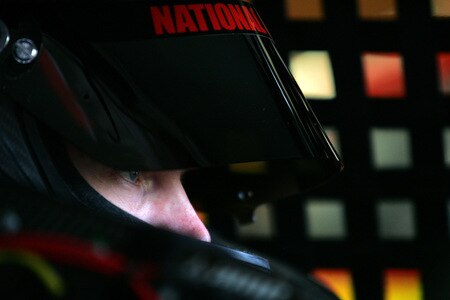LOUDON, NH - SEPTEMBER 19:  Dale Earnhardt Jr., driver of the #88 AMP Energy/National Guard Chevrolet, sits in his car during practice for the NASCAR Sprint Cup Series Sylvania 300 at the New Hampshire Motor Speedway on September 19, 2009 in Loudon, New Hampshire  <br /><br /><span class="help">(Photo by Todd Warshaw/Getty Images for NASCAR)</span>