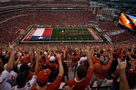 AUSTIN, TX - SEPTEMBER 19:  A general view of fans before a game between the Texas Tech Red Raiders and the Texas Longhorns at Darrell K Royal-Texas Memorial Stadium on September 19, 2009 in Austin, Texas.  <br /><br /><span class="help">(Photo by Ronald Martinez/Getty Images)</span>