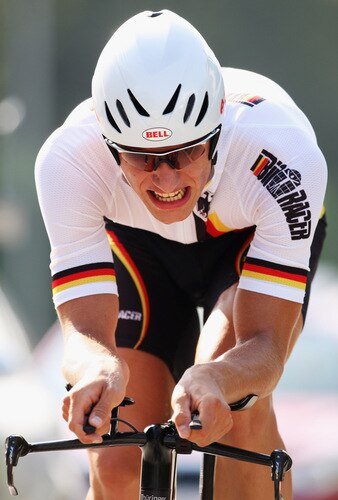 MENDRISIO, SWITZERLAND - SEPTEMBER 23:  Marcel Kittell of Germany in action during the Men's Under 23 Time Trial at the 2009 UCI Road World Championships on September 23, 2009 in Mendrisio, Switzerland.  <br /><br /><span class="help">(Photo by Bryn Lennon/Getty Images)</span>