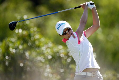 DANVILLE, CA - SEPTEMBER 26:  Sun Young Yoo of South Korea tees off on the 3rd hole during the third round of the CVS/pharmacy LPGA Challenge at Blackhawk Country Club on September 26, 2009 in Danville, California.  <br /><br /><span class="help">(Photo by Jonathan Ferrey/Getty Images)</span>