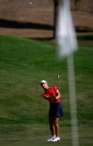 DANVILLE, CA - SEPTEMBER 26:  Lorena Ochoa chips on the 3rd hole during the third round of the CVS/pharmacy LPGA Challenge at Blackhawk Country Club on September 26, 2009 in Danville, California.  <br /><br /><span class="help">(Photo by Jonathan Ferrey/Getty Images)</span>