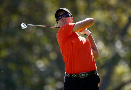 DANVILLE, CA - SEPTEMBER 26:  Sophie Gustafson of Sweden tees off on the 7th hole during the third round of the CVS/pharmacy LPGA Challenge at Blackhawk Country Club on September 26, 2009 in Danville, California.  <br /><br /><span class="help">(Photo by Jonathan Ferrey/Getty Images)</span>
