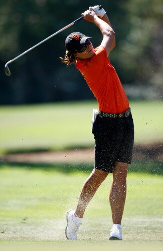 DANVILLE, CA - SEPTEMBER 26:  Sophie Gustafson of Sweden hits her second shot on the 8th hole during the third round of the CVS/pharmacy LPGA Challenge at Blackhawk Country Club on September 26, 2009 in Danville, California.  <br /><br /><span class="help">(Photo by Jonathan Ferrey/Getty Images)</span>