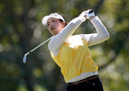 DANVILLE, CA - SEPTEMBER 26:  Shanshan Feng tees off on the 7th hole during the third round of the CVS/pharmacy LPGA Challenge at Blackhawk Country Club on September 26, 2009 in Danville, California.  <br /><br /><span class="help">(Photo by Jonathan Ferrey/Getty Images)</span>