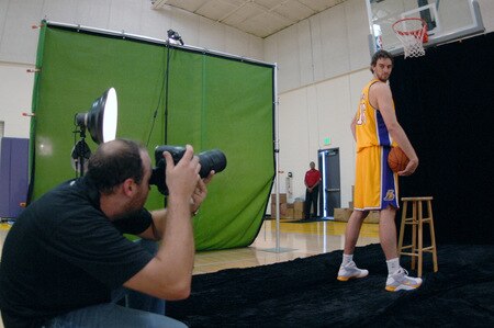EL SEGUNDO, CA - SEPTEMBER 29:  Pau Gasol #16 of the Los Angeles Lakers poses for a portrait for NBA Photos photographer Noah Graham during 2009 NBA Media Day on September 29, 2009 at Toyota Sports Center in El Segundo, California. <br /><br /><span class="help">(Photo by Evan Gole/NBAE via Getty Images)</span>