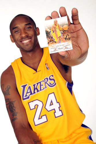EL SEGUNDO, CA - SEPTEMBER 29:  Kobe Bryant #24 of the Los Angeles Lakers poses for a portrait as a spokesperson for Panini trading cards during 2009 NBA Media Day on September 29, 2009 at Toyota Sports Center in El Segundo, California. <br /><br /><span class="help">(Photo by Andrew D. Bernstein/NBAE via Getty Images)</span>