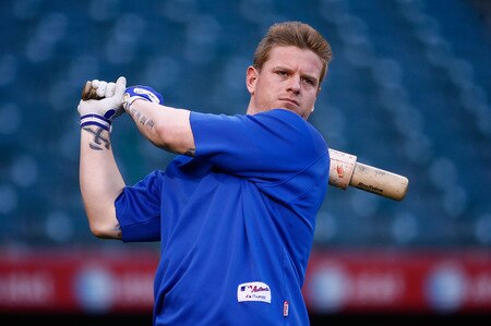 ANAHEIM, CA - SEPTEMBER 29:  Hank Blalock #9 of the Texas Rangers warms up prior to the game against the Los Angeles Angels of Anaheim at Angel Stadium on September 29, 2009 in Anaheim, California.  <br /><br /><span class="help">(Photo by Jeff Gross/Getty Images)</span>