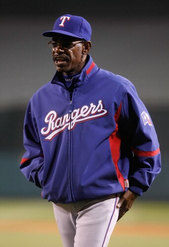 ANAHEIM, CA - SEPTEMBER 29:  Texas Rangers manager Ron Washington argues a call in the eighth inning against the Los Angeles Angels of Anaheim at Angel Stadium on September 29, 2009 in Anaheim, California. The Angels defeated the Rangers 5-2.  <br /><br /><span class="help">(Photo by Jeff Gross/Getty Images)</span>
