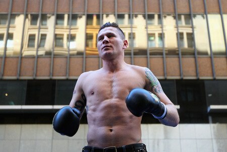 SYDNEY, AUSTRALIA - OCTOBER 01:  Boxer Danny Green punches during a demonstration sparring session during a Danny Green Media Opportunity at Martin Place on October 1, 2009 in Sydney, Australia. Green will be fighting Roy Jones Jnr of the United States of Amerian for the IBO World Title on December 2, 2009. <br /><br /><span class="help">(Photo by Cameron Spencer/Getty Images)</span>