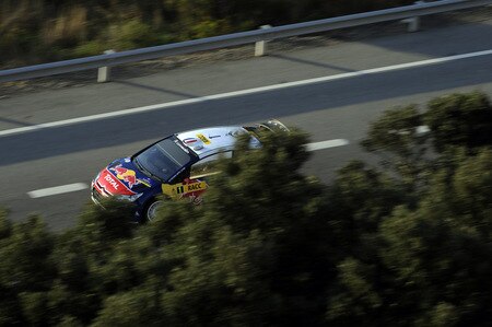 SALOU, SPAIN - OCTOBER 01:  Sebastien Loeb of France and Daniel Elena of Monaco compete in their Citroen C4 Total during the Shakedown of the WRC Rally de Espana on October 1, 2009  in Salou, Spain  <br /><br /><span class="help">(Photo by Massimo Bettiol/Getty Images)</span>