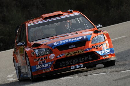 SALOU, SPAIN - OCTOBER 01:  Henning Solberg of Norway and Cato Menkerud of Norway compete in their Stobart VK Ford Focus during the Shakedown of the WRC Rally de Espana on October 1, 2009 in Salou, Spain. <br /><br /><span class="help">(Photo by Massimo Bettiol/Getty Images)</span>