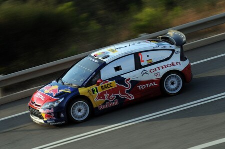 SALOU, SPAIN - OCTOBER 01:  Daniel Sordo of Spain and Marc Marti of Spain compete in their Citroen C4 Total during the Shakedown of the WRC Rally de Espana on October 1, 2009 in Salou, Spain.  <br /><br /><span class="help">(Photo by Massimo Bettiol/Getty Images)</span>