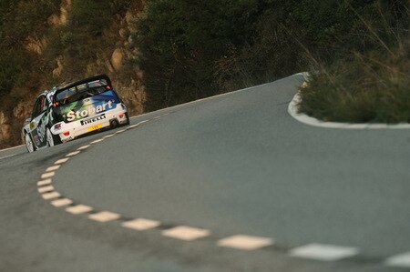 SALOU, SPAIN - OCTOBER 01:  Daniel Sordo of Spain and Marc Marti of Spain compete in their Citroen C4 Total during the Shakedown of the WRC Rally de Espana on October 1, 2009  in Salou, Spain  <br /><br /><span class="help">(Photo by Massimo Bettiol/Getty Images)</span>
