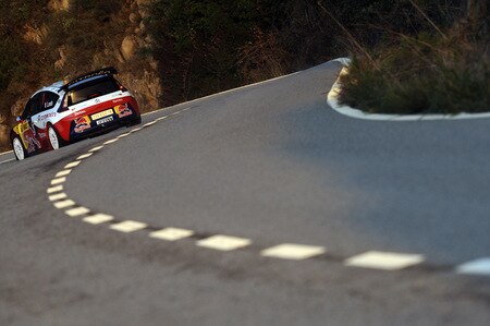 SALOU, SPAIN - OCTOBER 01:  Sebastien Loeb of France and Daniel Elena of Monaco compete in their Citroen C4 Total during the Shakedown of the WRC Rally de Espana on October 1, 2009  in Salou, Spain.  <br /><br /><span class="help">(Photo by Massimo Bettiol/Getty Images)</span>