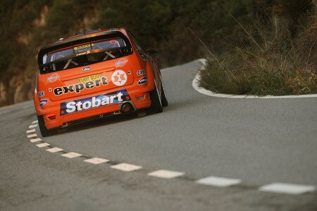 SALOU, SPAIN - OCTOBER 01:  Henning Solberg of Norway and Cato Menkerud of Norway compete in their Stobart VK Ford Focus during the Shakedown of the WRC Rally de Espana on October 1, 2009 in Salou, Spain. <br /><br /><span class="help">(Photo by Massimo Bettiol/Getty Images)</span>