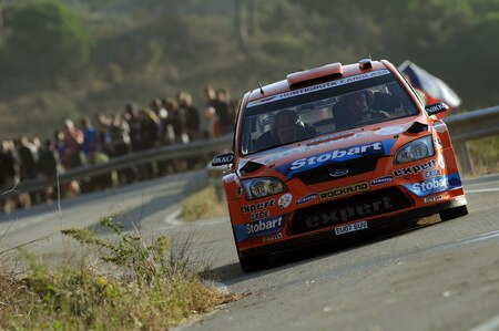 SALOU, SPAIN - OCTOBER 01:  Henning Solberg of Norway and Cato Menkerud of Norway compete in their Stobart VK Ford Focus during the Shakedown of the WRC Rally de Espana on October 1, 2009 in Salou, Spain. <br /><br /><span class="help">(Photo by Massimo Bettiol/Getty Images)</span>