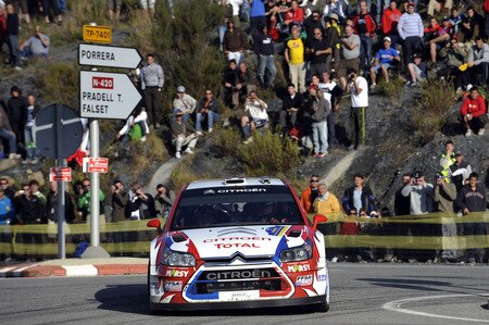SALOU, SPAIN - OCTOBER 01:  Sebastien Ogier of France and Julien Ingrassia of France compete in their  Citroen C4 Junior Team during the Shakedown of the WRC Rally de Espana on October 1, 2009 in Salou, Spain. <br /><br /><span class="help">(Photo by Massimo Bettiol/Getty Images)</span>