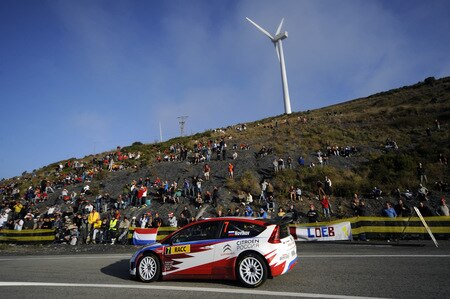 SALOU, SPAIN - OCTOBER 01:  Evgeny Novikov of Russia and  Stephane Prevot of Belgium compete in their Citroen C 4 Junior Team during the Shakedown of the WRC Rally de Espana on October 1, 2009 in Salou, Spain. <br /><br /><span class="help">(Photo by Massimo Bettiol/Getty Images)</span>