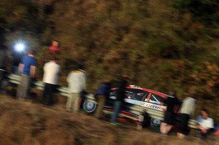 SALOU, SPAIN - OCTOBER 01:  Conrad Rautenbach of  Zimbabwe and Daniel Barritt of Great Britain compete in their Citroen C4 Junior Team during the Shakedown of the WRC Rally de Espana on October 1, 2009 in Salou, Spain. <br /><br /><span class="help">(Photo by Massimo Bettiol/Getty Images)</span>