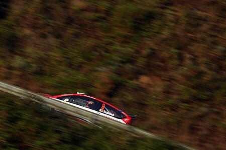 SALOU, SPAIN - OCTOBER 01:  Conrad Rautenbach of  Zimbabwe and Daniel Barritt of Great Britain compete in their Citroen C4 Junior Team during the Shakedown of the WRC Rally de Espana on October 1, 2009 in Salou, Spain. <br /><br /><span class="help">(Photo by Massimo Bettiol/Getty Images)</span>