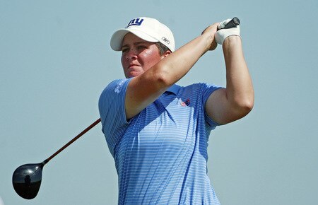 PRATTVILLE, AL - OCTOBER 1:  Meaghan Francella hits her drive on the ninth tee during first round play in the Navistar LPGA Classic at the Robert Trent Jones Golf Trail at Capitol Hill on October 1, 2009 in  Prattville, Alabama.  <br /><br /><span class="help">(Photo by Dave Martin/Getty Images)</span>