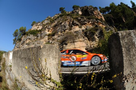 SALOU, SPAIN - OCTOBER 02:  Henning Solberg of Norway and Cato Menkerud of Norway compete in their VK Stobart Ford Focus during Leg 1 of the WRC Rally de Espana on October 02  in Salou, Spain  <br /><br /><span class="help">(Photo by Massimo Bettiol/Getty Images)</span>