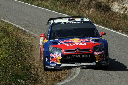 SALOU, SPAIN - OCTOBER 02:  Sebastien Loeb of France and Daniel Elena of Monaco compete in their Citroen C 4 Total during Leg 1 of the WRC Rally de Espana on October 2  in Salou, Spain  <br /><br /><span class="help">(Photo by Massimo Bettiol/Getty Images)</span>