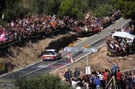 SALOU, SPAIN - OCTOBER 03:  Daniel Sordo of Spain and Marc Marti of Spain compete in their Citroen C 4 Total during Leg 2 of the WRC Rally de Espana on October 03  in Salou, Spain  <br /><br /><span class="help">(Photo by Massimo Bettiol/Getty Images)</span>