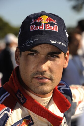 SALOU, SPAIN - OCTOBER 03:  Daniel Sordo of Spain  in the final service area at the end of Leg 2 of the WRC Rally de Espana on October 03  in Salou, Spain  <br /><br /><span class="help">(Photo by Massimo Bettiol/Getty Images)</span>
