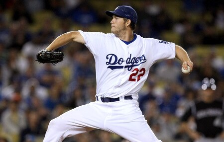 LOS ANGELES, CA - OCTOBER 03: Pitcher Clayton Kershaw #22 of the Los Angeles Dodgers throws a pitch against the Colorado Rockies on October 3, 2009 at Dodger Stadium in Los Angeles, California. <br /><br /><span class="help">(Photo by Stephen Dunn/Getty Images)</span>