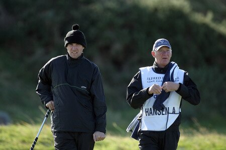 CARNOUSTIE, SCOTLAND - OCTOBER 04:  Alan Hansen of Scotland on the green at the 14th hole during the third round of the Alfred Dunhill Links Championship at Carnoustie Golf Links on October 4, 2009 in Carnoustie, Scotland. The third round was postponed on saturday due to gale force winds.  <br /><br /><span class="help">(Photo by David Cannon/Getty Images)</span>
