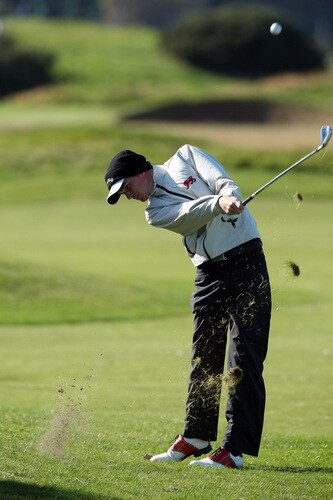 CARNOUSTIE, SCOTLAND - OCTOBER 04:  Dale Whitnell of England plays his second shot at the 15th hole during the third round of the Alfred Dunhill Links Championship at Carnoustie Golf Links on October 4, 2009 in Carnoustie, Scotland. The third round was postponed on saturday due to gale force winds.  <br /><br /><span class="help">(Photo by David Cannon/Getty Images)</span>