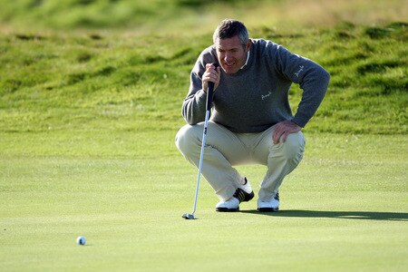 CARNOUSTIE, SCOTLAND - OCTOBER 04:  Gavin Hastings of Scotland putts at the 14th hole during the third round of the Alfred Dunhill Links Championship at Carnoustie Golf Links on October 4, 2009 in Carnoustie, Scotland. The third round was postponed on saturday due to gale force winds.  <br /><br /><span class="help">(Photo by David Cannon/Getty Images)</span>