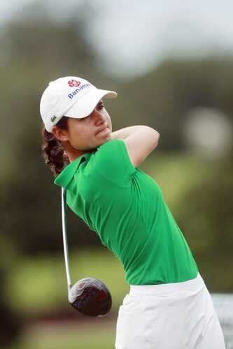 PRATTVILLE, AL - OCTOBER 4:  Lorena Ochoa of Mexico hits her drive from the third tee during final round play in the Navistar LPGA Classic at the Robert Trent Jones Golf Trail at Capitol Hill on October 4, 2009 in  Prattville, Alabama.  <br /><br /><span class="help">(Photo by Dave Martin/Getty Images)</span>