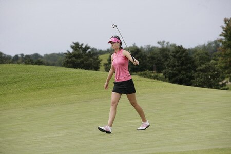 PRATTVILLE, AL - OCTOBER 4:  Sandra Gal of Germany reacts after missing a par putt on the second hole during final round play in the Navistar LPGA Classic at the Robert Trent Jones Golf Trail at Capitol Hill on October 4, 2009 in  Prattville, Alabama.  <br /><br /><span class="help">(Photo by Dave Martin/Getty Images)</span>