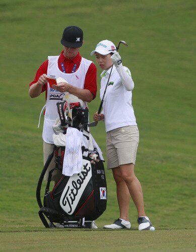 PRATTVILLE, AL - OCTOBER 4:  Sun Young Yoo of South Korea stands in the ninth fairway during final round play in the Navistar LPGA Classic at the Robert Trent Jones Golf Trail at Capitol Hill on October 4, 2009 in  Prattville, Alabama.  <br /><br /><span class="help">(Photo by Dave Martin/Getty Images)</span>
