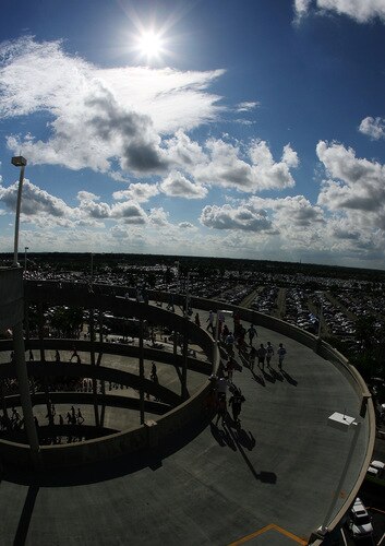 MIAMI - OCTOBER 04:  Fans enter the field before the Buffalo Bills take on the Miami Dolphins at Land Shark Stadium on October 4, 2009 in Miami, Florida.  <br /><br /><span class="help">(Photo by Doug Benc/Getty Images)</span>