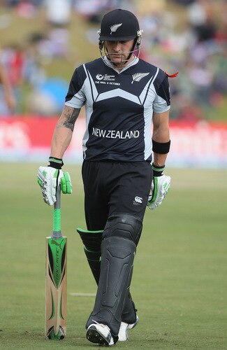 CENTURION, SOUTH AFRICA - OCTOBER 05:  Brendon McCullum of New Zealand leaves the field after being dismissed during the ICC Champions Trophy Final between Australia and New Zealand played at Supersport Park on October 5, 2009 in Centurion, South Africa.  <br /><br /><span class="help">(Photo by Hamish Blair/Getty Images)</span>