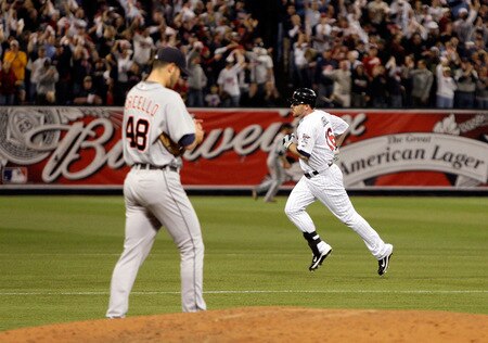 MINNEAPOLIS - OCTOBER 06:  Jason Kubel #16 of the Minnesota Twins rounds the bases after hitting a home run against starting pitcher Rick Porcello # 48 of the Detroit Tigers during the 6th inning of the American League Tiebreaker game on October 6, 2009 at Hubert H. Humphrey Metrodome in Minneapolis, Minnesota.  <br /><br /><span class="help">(Photo by Jamie Squire/Getty Images)</span>