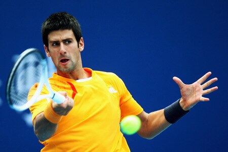 BEIJING - OCTOBER 09:  Novak Djokovic of Serbia returns a shot against Fernando Verdasco of Spain in the quarter-finals during day eight of the 2009 China Open at the National Tennis Centre on October 9, 2009 in Beijing, China.  <br /><br /><span class="help">(Photo by Feng Li/Getty Images)</span>