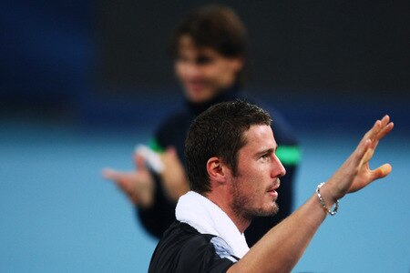 BEIJING - OCTOBER 09:  Marat Safin of Russia waves farewell to the crowd after losing his quarter-final match against Rafael Nadal of Spain during day eight of the 2009 China Open at the National Tennis Centre on October 9, 2009 in Beijing, China.  <br /><br /><span class="help">(Photo by Feng Li/Getty Images)</span>