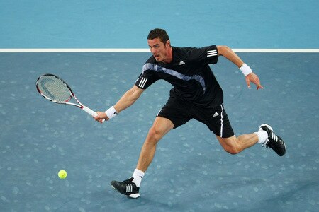 BEIJING - OCTOBER 09:  Marat Safin of Russia returns a shot against  Rafael Nadal of Spain in the quarter-finals during day eight of the 2009 China Open at the National Tennis Centre on October 9, 2009 in Beijing, China.  <br /><br /><span class="help">(Photo by Feng Li/Getty Images)</span>