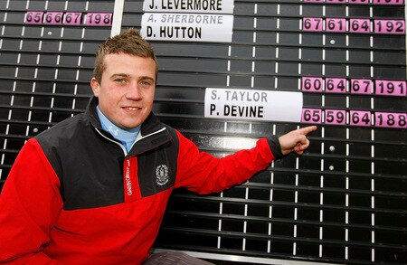 BROUGHTON, ENGLAND - OCTOBER 09: Stuart Taylor of Island poses for photos after winning  the SkyCaddie PGA Fourball Championship at Forest Pines Golf Club on October 09, 2009 in Broughton, England. <br /><br /><span class="help">(Photo by Tom Dulat/Getty Images)</span>