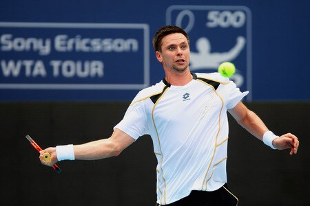 BEIJING - OCTOBER 10:  Robin Soderling of Sweden returns a shot against Novak Djokovic of Serbia in the Semifinals during day nine of the 2009 China Open at the National Tennis Centre on October 10, 2009 in Beijing, China.  <br /><br /><span class="help">(Photo by Feng Li/Getty Images)</span>