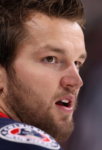 GLENDALE, AZ - OCTOBER 10:  Rick Nash #61 of the Columbus Blue Jackets warms up before the NHL game against the Phoenix Coyotes at Jobing.com Arena on October 10, 2009 in Glendale, Arizona.  <br /><br /><span class="help">(Photo by Christian Petersen/Getty Images)</span>