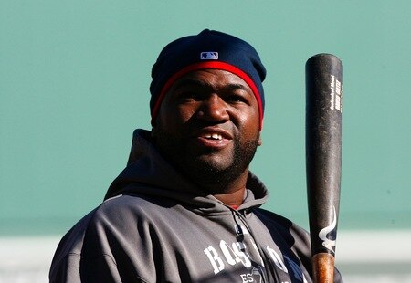 BOSTON - OCTOBER 11:  David Ortiz #34 of the Boston Red Sox looks on during batting practice before Game Three of the ALDS against the Los Angeles Angels of Anaheim during the 2009 MLB Playoffs at Fenway Park on October 11, 2009 in Boston, Massachusetts. <br /><br /><span class="help">(Photo by Jim Rogash/Getty Images)</span>