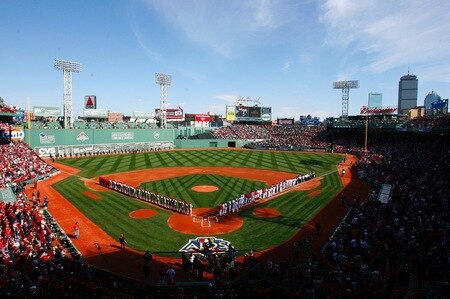 BOSTON - OCTOBER 11:  A general view of Fenway Park before Game Three of the ALDS during the 2009 MLB Playoffs between the Boston Red Sox and the Los Angeles Angels of Anaheim on October 11, 2009 in Boston, Massachusetts. <br /><br /><span class="help">(Photo by Jim Rogash/Getty Images)</span>